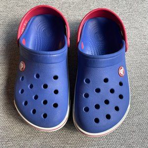 Crocs Original Clogs Red White Blue Slip On Slingback